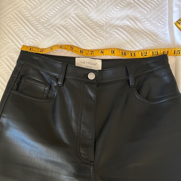 Aritzia Melina Wilfred Faux Leather Pant NWOT - Picture 6 of 10